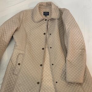 St. John's Bay Quilted Cream Puffer Jacket